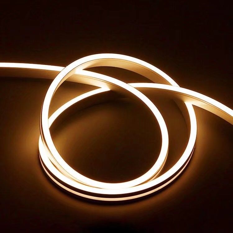 شريط نيون LED مرن مقاوم للماء من السيليكون IP67 أبيض بارد دافئ تيار مستمر 12/24 فولت للديكور الداخلي والخارجي