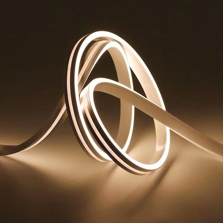 شريط نيون LED مرن مقاوم للماء من السيليكون IP67 أبيض بارد دافئ تيار مستمر 12/24 فولت للديكور الداخلي والخارجي
