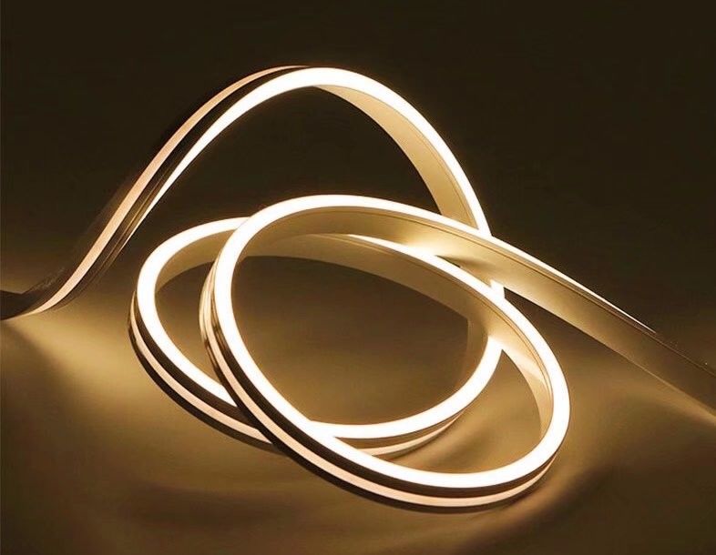 شريط نيون LED مرن مقاوم للماء من السيليكون IP67 أبيض بارد دافئ تيار مستمر 12/24 فولت للديكور الداخلي والخارجي