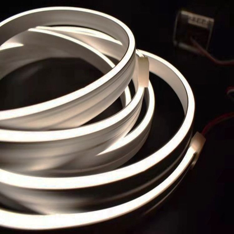 شريط نيون LED قابل للانحناء 6 × 12 مم ، 6000 كيلو 50 مم ، حجم القطع لتزيين المنزل