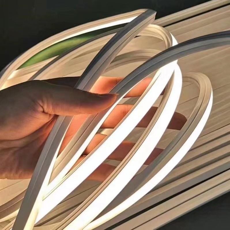 وحدة قص قصيرة DC 12V LED شريط نيون ضوء 9W 6X12MM أضواء نيون LED مرنة من السيليكون النقي