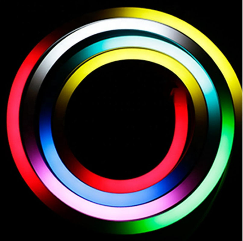 3000K LED شريط ضوء نيون مرن 24V 14W 1616 RGB تغيير اللون