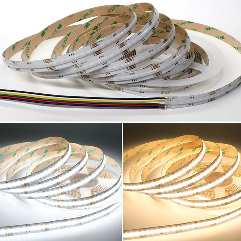 12W Dotless LED COB Light DC12V Dual Color CRI90 IP20