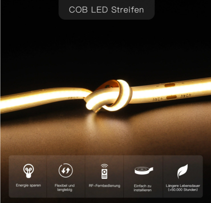 IP20 IP65 LED COB Light Thyristor عكس الضوء مزدوج تغيير اللون 24V 14.4W