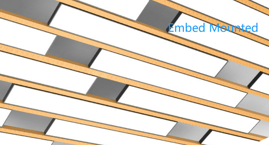 سطح جبل خطي معلق ضوء لاعبا اساسيا AC85-277 تغيير لون مزدوج 0-10V