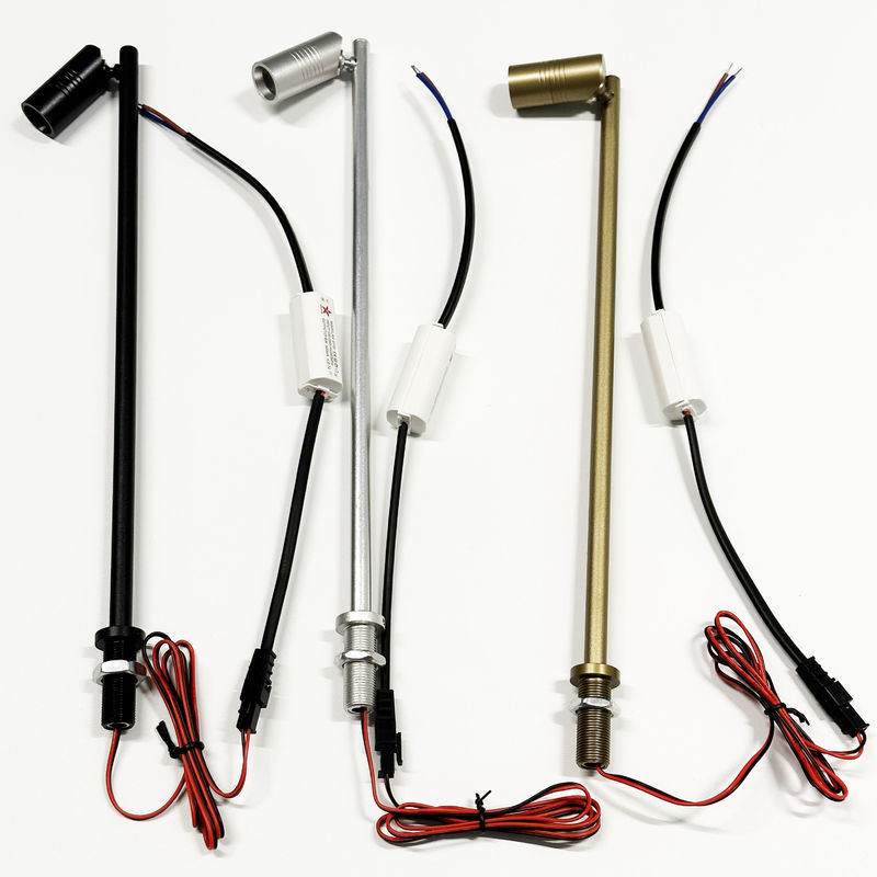 DC 12V LED مجوهرات الخفيفة 1W ارتفاع قابل للتعديل LED عداد صغير القطب عرض مجوهرات حالة إضاءة ليد