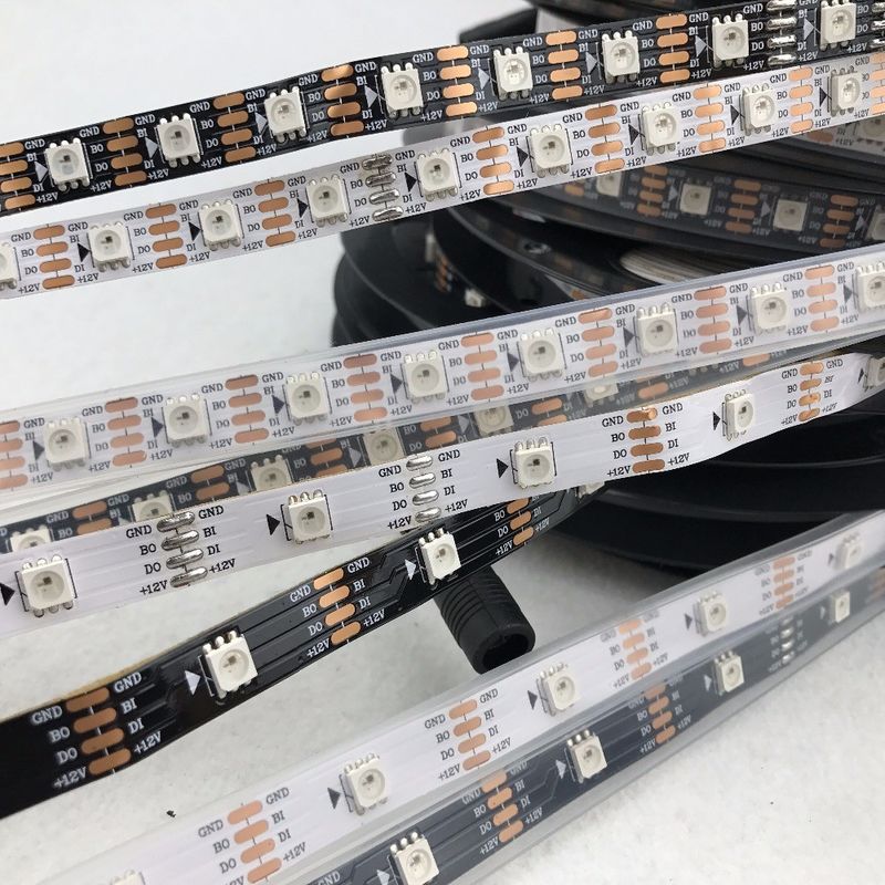 6W 8W 10W 12W 12V شريط مرن LED ضوء SMD 5050 RGB متعدد الألوان 300 LEDs