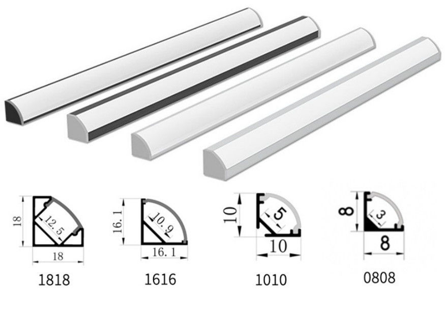5W 8W 10W 12W 14.4W تحت الجرف إضاءة LED نوع V لرف المطبخ