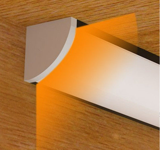 16x16mm V نوع LED أضواء تحت الرفوف الألومنيوم النتوء الشريط الصلب الخفيفة مع المغناطيسي