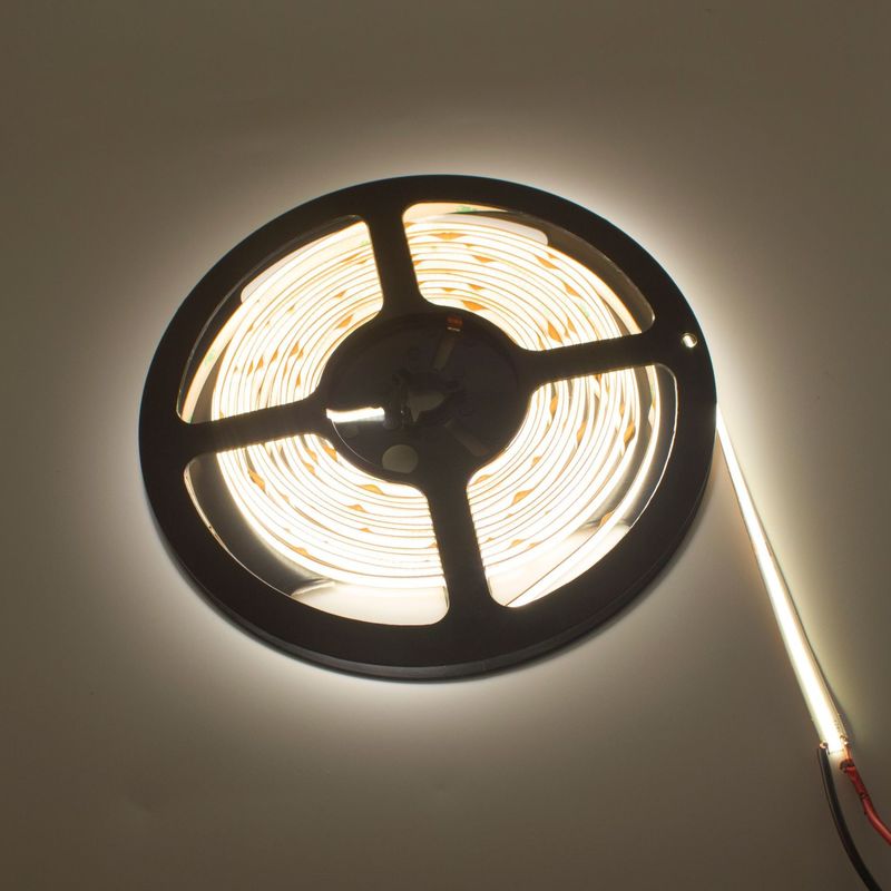 كثافة عالية 320 Led / M شريط مرن 24V COB LED مرن 10W أبيض دافئ