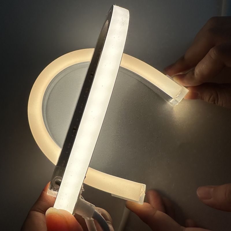 1010 1212 1616 1220 led Bright Neon Glowing 120 ° Beam Angle مادة السيليكون أنبوب ضوء