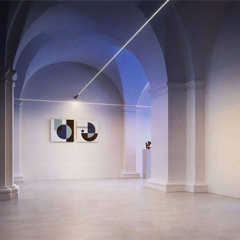 إضاءة داخلية خطية من Skyline إضاءة داخلية CRI> 90 IP20 / IP65 ضوء سلسلة فولاذية